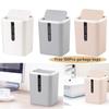 New with 100Pcs Trash Bags Mini Waste Bin 360 Degree Shake Cover Saves Space Sundries Barrel Removable Trash Can for Home Office