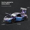 Модель легкосплавного автомобиля Porsche GT3 RS в масштабе 1/32 с инерционным механизмом в стиле ретро, игрушка мечты для любителей гонок, идеально подходит для детей и коллекционеров