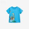 Новая летняя детская футболка, хлопковые топы с короткими рукавами для мальчиков, хлопковая футболка с героями мультфильмов, детская одежда