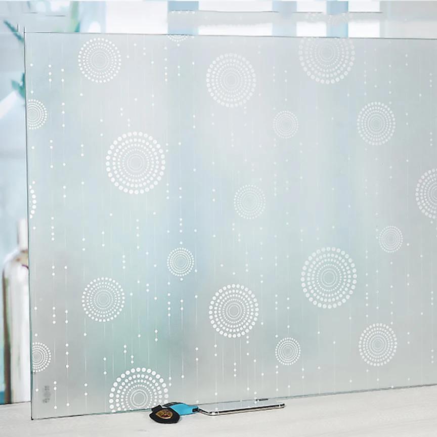 3D Self Adhesive Stained Glass Window Film Privacy Glass Vinyl Decorative Sunscreen Film Sun Protection Mirror Window Stickers