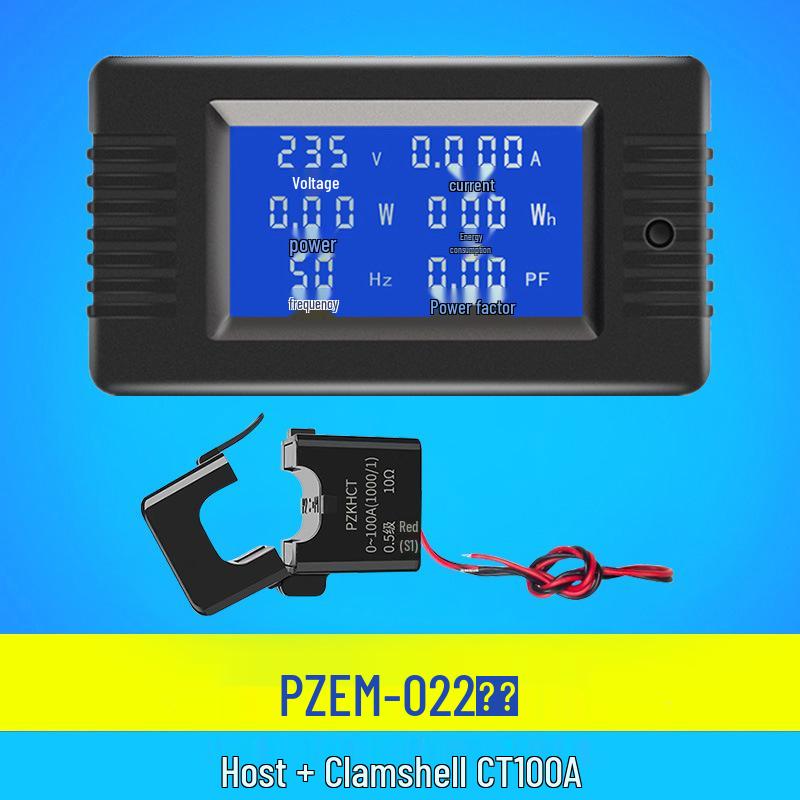 Peacefair AC Digital Power Tester: Multifunction Voltage, Current, Power, Frequency, and Energy Meter.