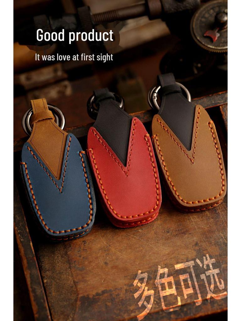 Чехол для ключа ручной работы из кожи Crazy Horse для Toyota Camry/Asia Dragon