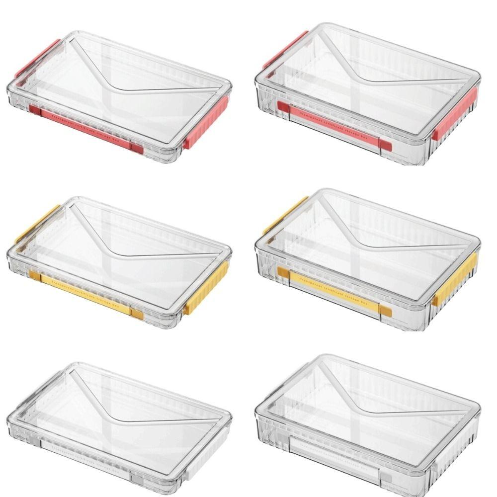 a4 File Document Organizer Transparent Card Holder Case Desktop Paper Storage Box  Projects