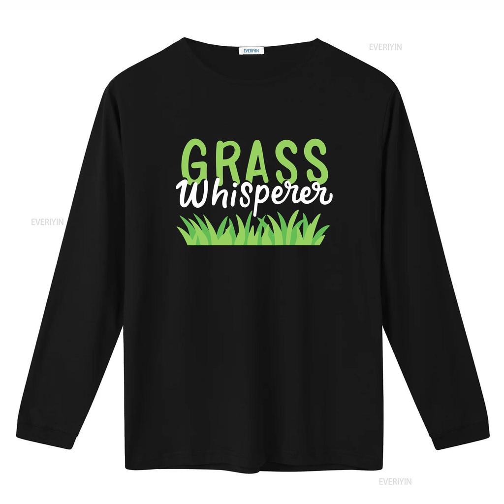 Lawn Mowing T Shirt Care Mower Grass Whisperer  vintage Washed Slightly Versatile fashion designer clothes Stretched Soft