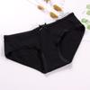 Student Simple Solid Color Mid Low Bow Breathable Underpants Cotton Underwear Briefs
