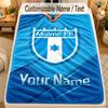 Flannel BlanketMalmö FF Custom Name Text Personalized Soft Warm Throw Blanket Home Decor Gift