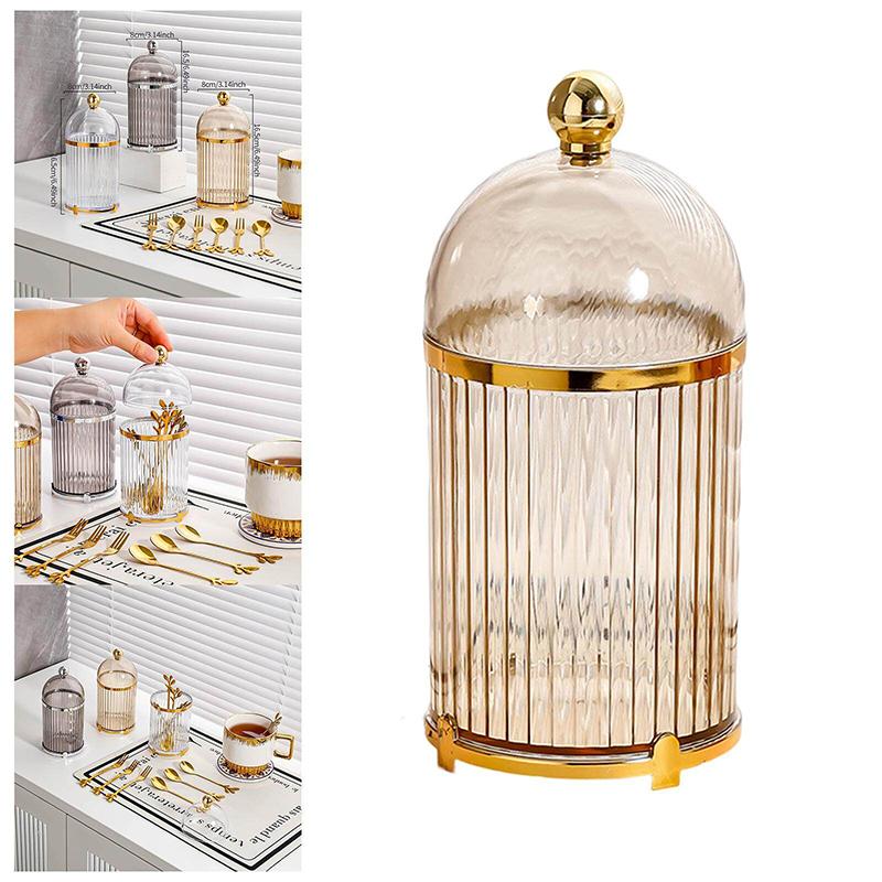Канистра для хранения продуктов, современный держатель для кофейной ложки, десертной вилки для столовой, кухни, столешницы, организации столешницы