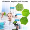 Precision Inspection Microscope 1000X Magnification 8 LED Lights 32GB Memory Detailed Observation Analysis