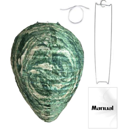 Осиный фонарь, реалистичный безвредный простой монтаж, Осиное гнездо, приманка, водонепроницаемый реалистичный репеллент от ос, садовые принадлежности