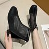 Fashion 2024 Women's Ankle Boots Summer New Fashion Fashion Thick-Soled High-Top Ladies Sandals Mesh Breathable Comfortable Short Boots