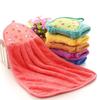 Coral Fleece Kitchen Towel: Oil-Free, Hair-Free, Absorbent & Hanging Bathroom Cloth