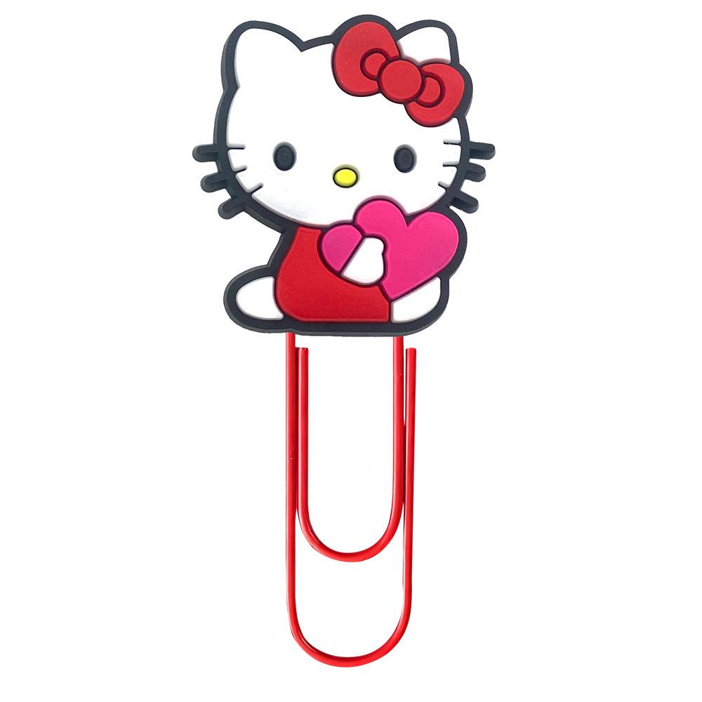 Креативные закладки-скрепки Hello Kitty - Цветные канцелярские принадлежности, Большие скрепки для DIY