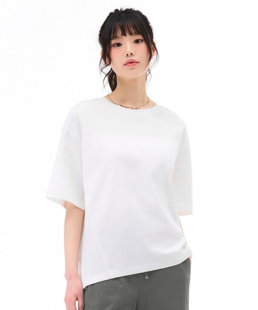 CHASECULT Women'S Loose Fit Short Sleeve T-Shirt - Ivory