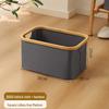 Elegant Foldable Laundry Hamper - Spacious Bathroom Storage Basket