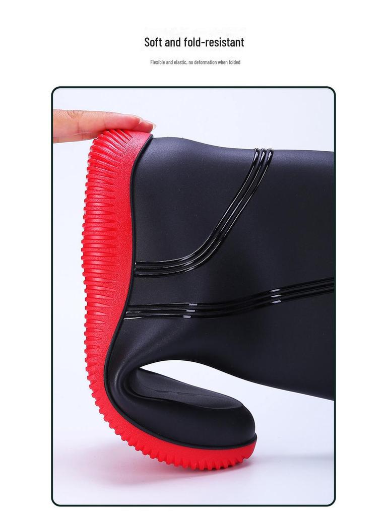 Водонепроницаемые нескользящие резиновые сапоги унисекс для работы и моды