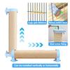 Natural Sisal Rabbit Scratch Post, Adjustable Angle Claw Scratcher, Interactive Climbing Toy for Rabbits Cats