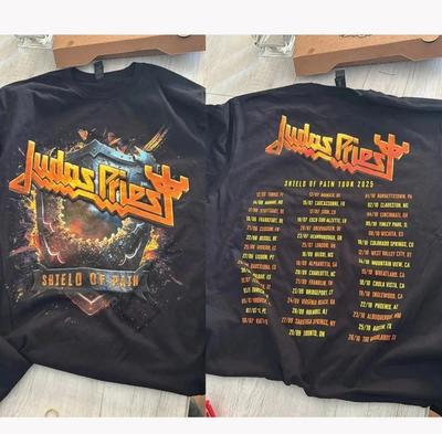 Judas Priest Shield of Pain Tour 2025 Мерч Футболка