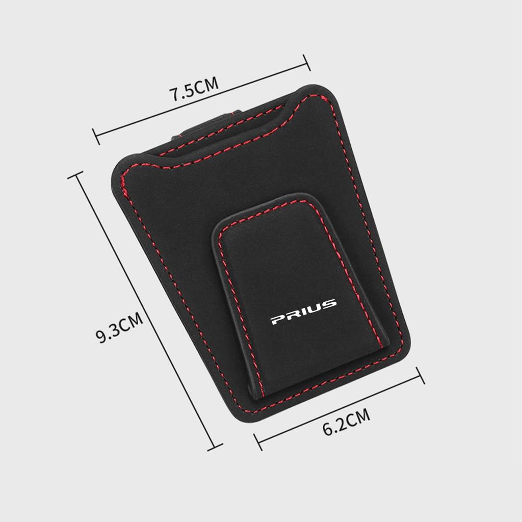 InnoWave Car Sunglasses Clip Compatible with Car Glasses Car Visor Card Black Prius, Holder, Holder,