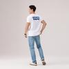 Levis Классический логотип принт Свободный винтажный круглый вырез Удобная футболка с коротким рукавом Унисекс топы Белый 000S5-0000