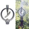 360 Degree Rotation Alloy Rain Nozzle Heavy Duty Metal Butterfly Head Irrigation Sprinkler Scattering Nozzle 1/2" Male Thread