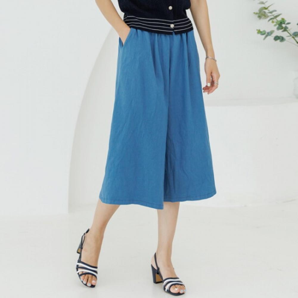 Dedra Wide Denim Pants Ptd3182