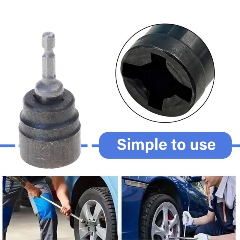 Насадка-гайковерт «Крыльчатая гайка», шестигранный хвостовик 1/4", насадки-гайковерты для винтов с крыльчатой гайкой