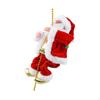 Climbing Santa Claus On Rope and Music Christmas Tree Hanging Decor Moving