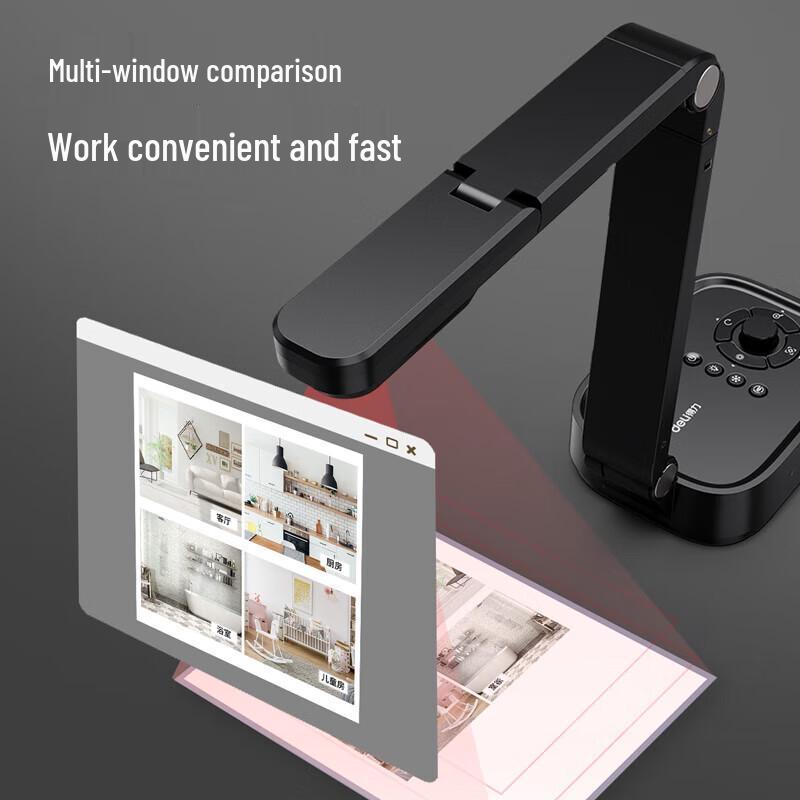Deli 13MP High-Speed A4 Document Camera & Scanner CN plug (adapter included)