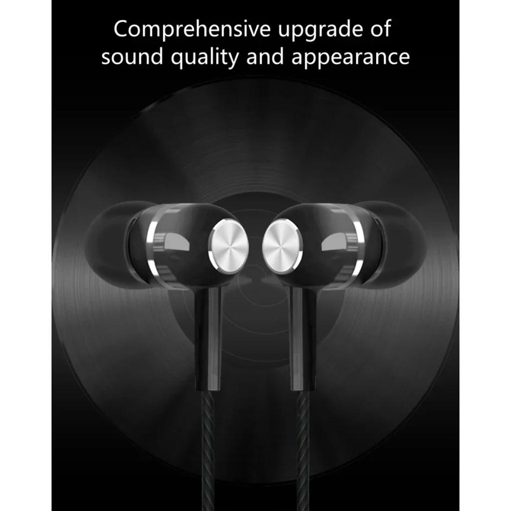 3.5mm Wired Earphone In Ear Headset HIFI Heavy Bass Earbuds Monitor Sports Headset Stereo Music Gaming Headphone with Microphone