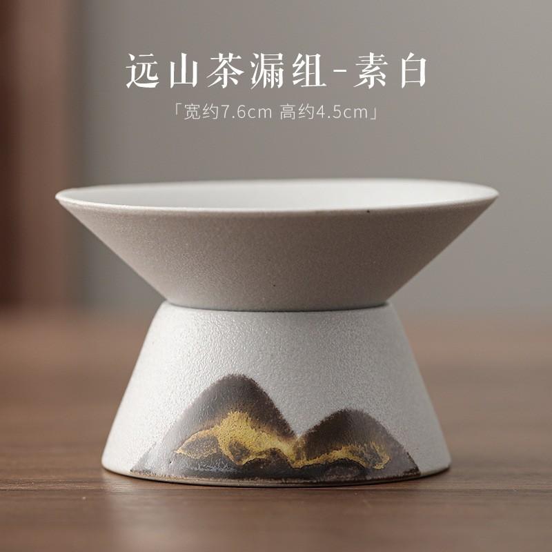 Японский ситечко для чая с ручной росписью, фильтрация, ретро керамический чайный сервиз кунг-фу, аксессуары, марлевая фильтрация, сетка для остатков чая