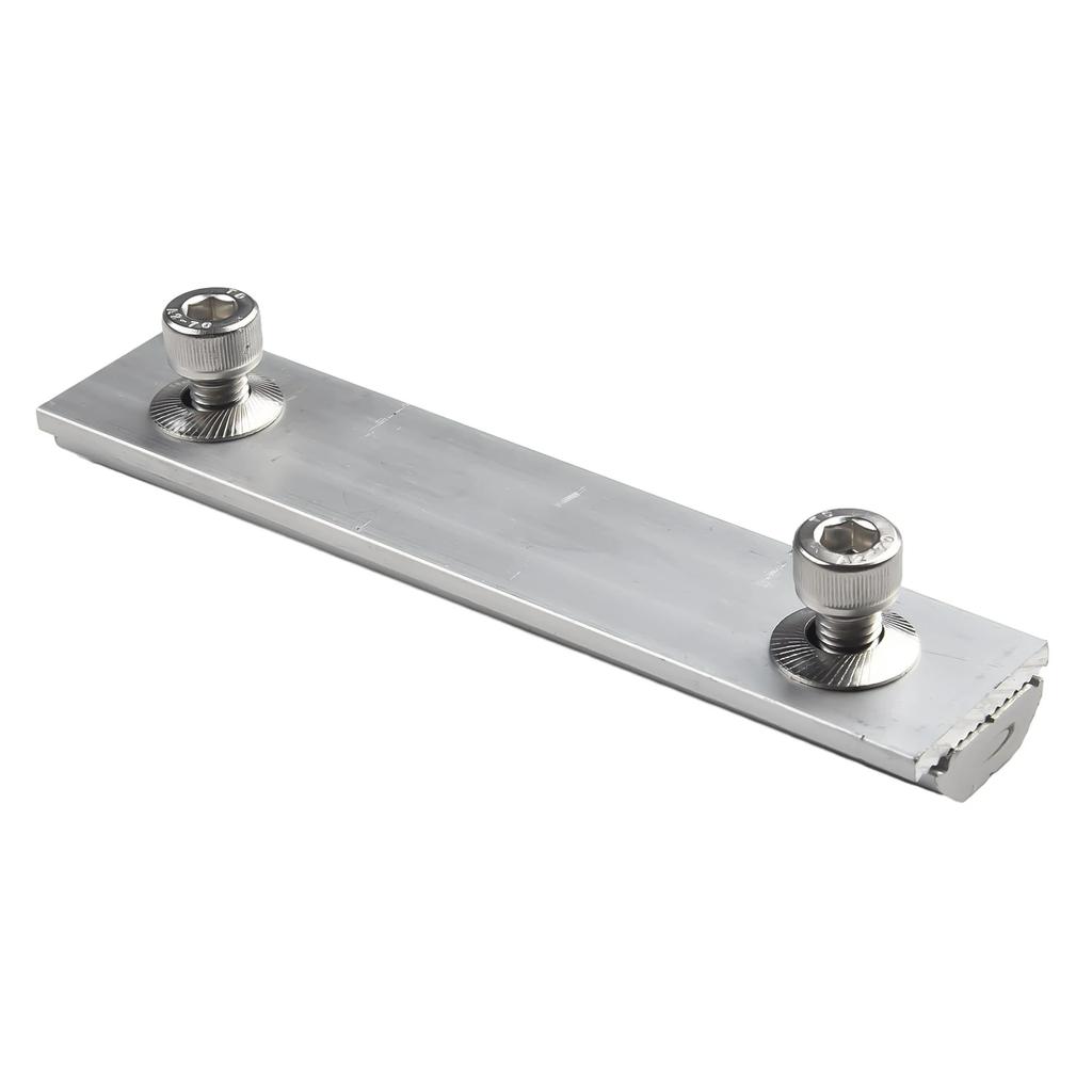 Pv кронштейн направляющий рельс соединитель универсальный солнечный модуль рельсы профиль соединители алюминиевый сплав монтажное соединение 14 см