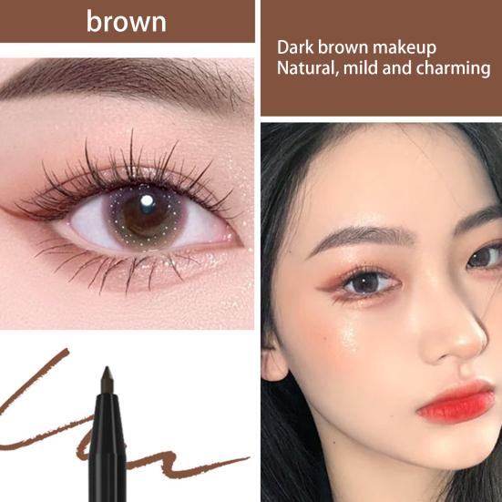 Yousheng Eye Liner Not Smudge Long-lasting Waterproof Non-fading High Pigmented Eye Makeup Sweatproof Fast Dry Smooth Eye Liner Pencil Beauty Products
