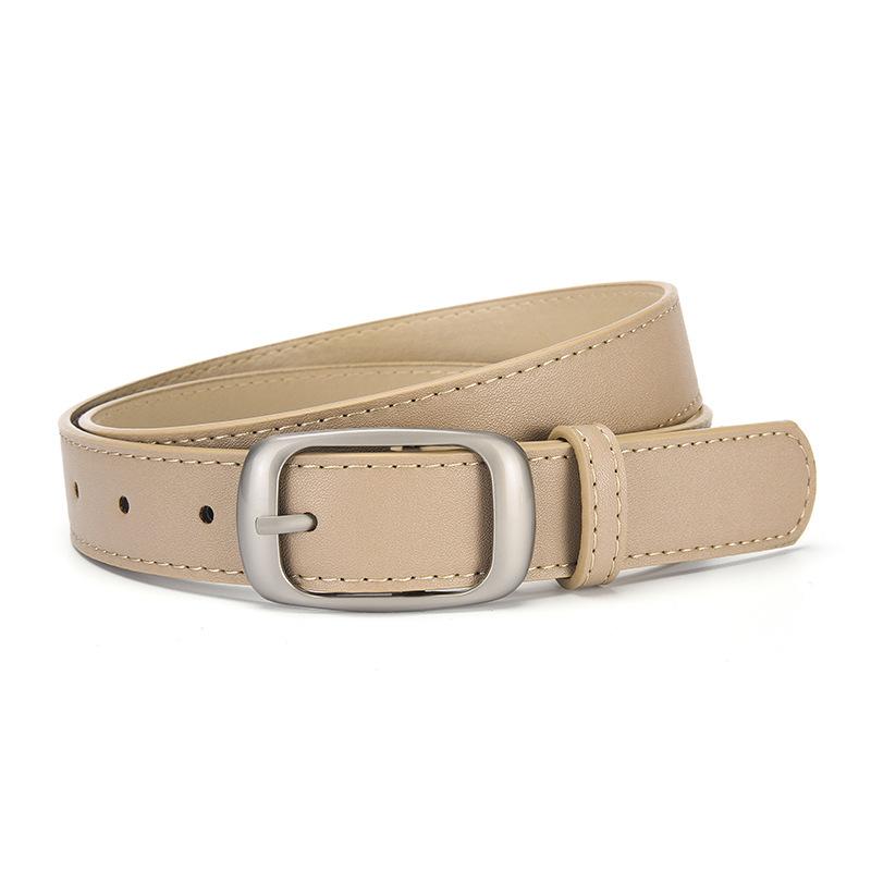 Шикарный унисекс кожаный ремень из ПУ с декоративной пряжкой – Универсальный и стильный для образа высокого класса.