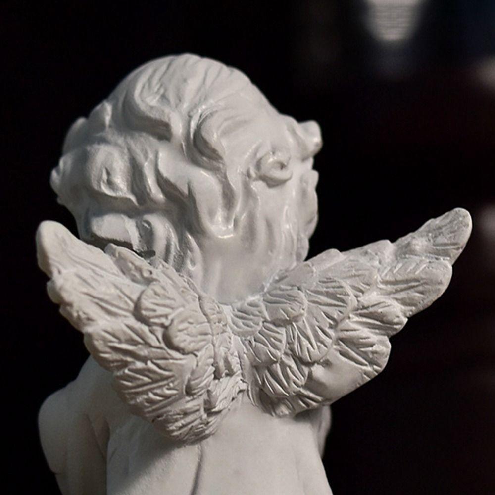Resin Crafts European Style High Quality Sculpture Flower Fairy Angel Figurine Desktop Ornaments