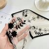 Lace Hair Scarf Embroidered Flower Triangular Scarf Fashion Hair Head Wrap  Women