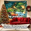 Custom Name Personalized Plants vs. Zombies Print Tapestry, Wall Art Decor, Bedroom, Dorm, Apartment, LivingRoom, Party Backdrop, Gift for Birthday