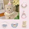 Bear Cute Plush Toy Cotton Filling Comfort Decor Children Festival Doll Gift