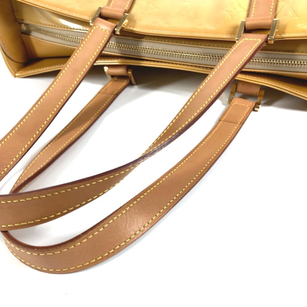 Louis Vuitton M91023 MonogramVernis Columbus Tote Bag Shoulder bag Beige