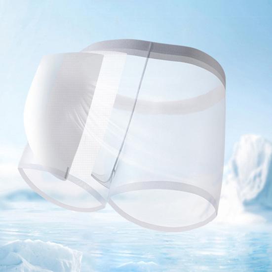 Мужские трусы-боксеры, эластичные, средней талии, U-образные, тонкие, перспективные, шорты, бесшовные трусы, повседневная одежда