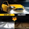 2 шт. 100 Вт 30000LM H4 H7 Canbus LED H8 H9 H11 9005 HB3 Hir2 9012 HB2 9003 Автомобильные светодиодные фары Turbo Противотуманные фары 6000K 12 В диод