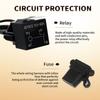 HAOLIDE 12V Универсальная проводка для противотуманных фар Автомобильный контроллер 4 светодиодных противотуманных фары Кабель для фар Автомобильный внедорожник