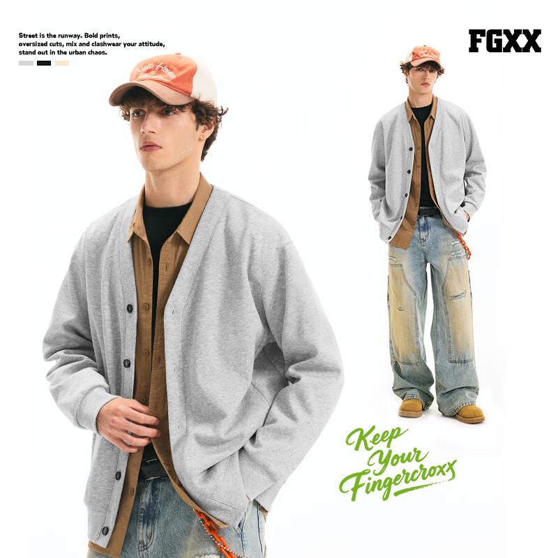 Унисекс Повседневная кофта-кардиган с V-образным вырезом Fingercroxxit