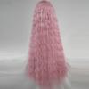 40In синтетический длинный вьющийся парик Белый Розовый Коричневый Оранжевый Лолита Косплей Женский Парик Волос для Ежедневной Вечеринки