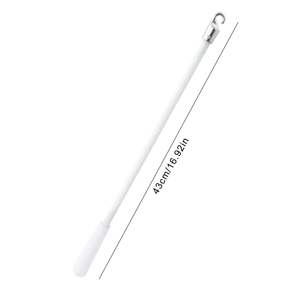 Стержни для оконных жалюзи 43 см Серебряные стекловолоконные стержни для жалюзи Крючки и ручка для легкого управления