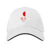Slavia Praha Red  White Baseball Cap Beach Big Size Hat Sunscreen Wild Ball Hat Caps For Women Unisexs