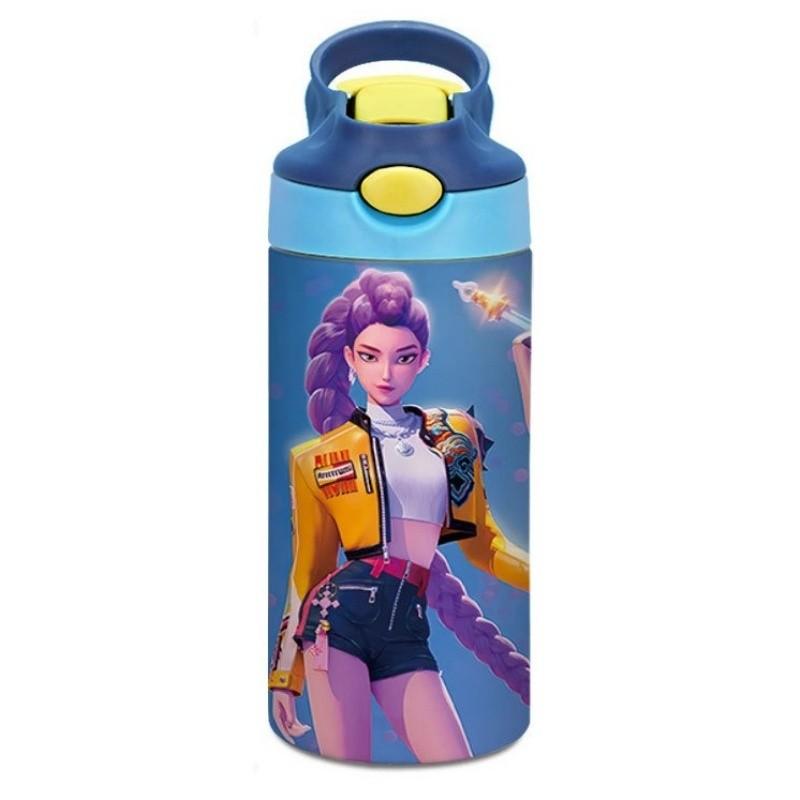 Аниме Мультфильм Kpop Охотники на демонов Руми Зои Мира Печатная нержавеющая сталь Вакуумная термокружка Стакан для воды