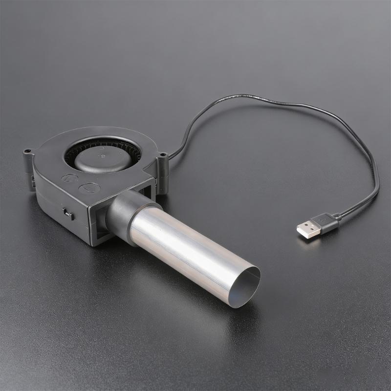 USB 5V 9733 Вентилятор с удлиненным воздуховодом из нержавеющей стали 97x33 мм Вентилятор для эффективной вентиляции и охлаждения