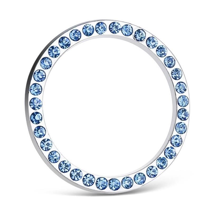 2 шт., металлические стразы, кнопка запуска двигателя автомобиля, кольцо, наклейка, украшение