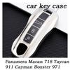 Новый ТПУ Однотонный АБС Для Porsche Panamera Macan 718 Taycan 911 Cayman Boxster 971 Чехол-накладка для пульта умного ключа автомобиля Автоаксессуары