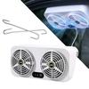 Автомобильный вентилятор для вентиляции с 2 дверцами Улучшает вентиляцию Вытяжка Запаха для автомобиля USB Вентилятор для вентиляции оконной рамы Дверные фиксаторы + 7 стопоров, Эффективность, Вентилятор,